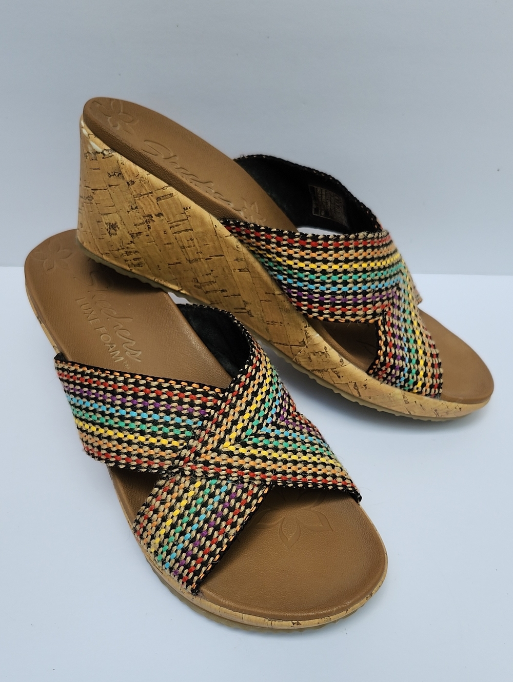 SKECHERS CALI BEVERLEE DELIGHTED WEDGE SANDAL